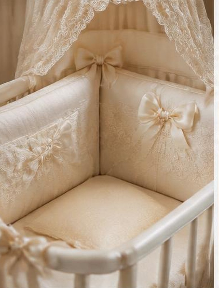 Lace crib decoration