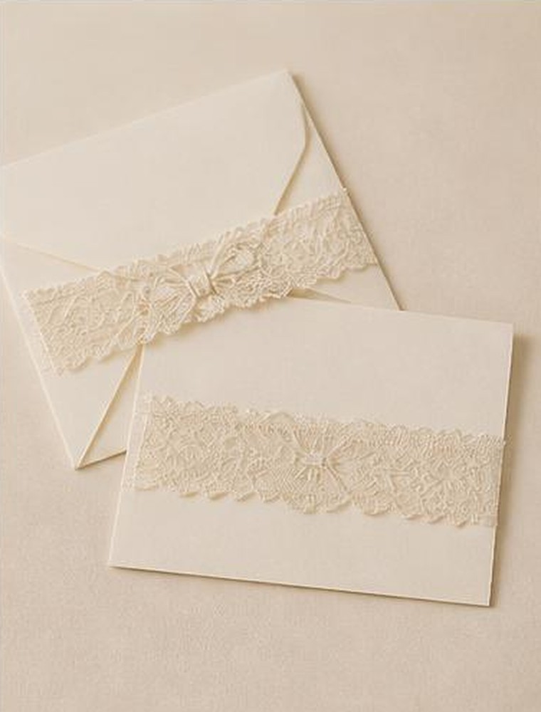 Newborn lace announcement set